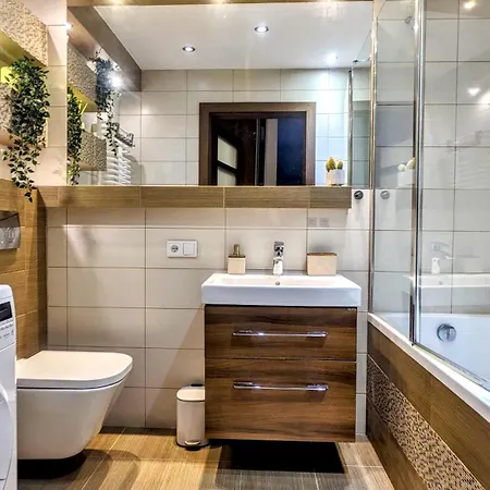 아파트 Kaszmir Sky By Vistula River *